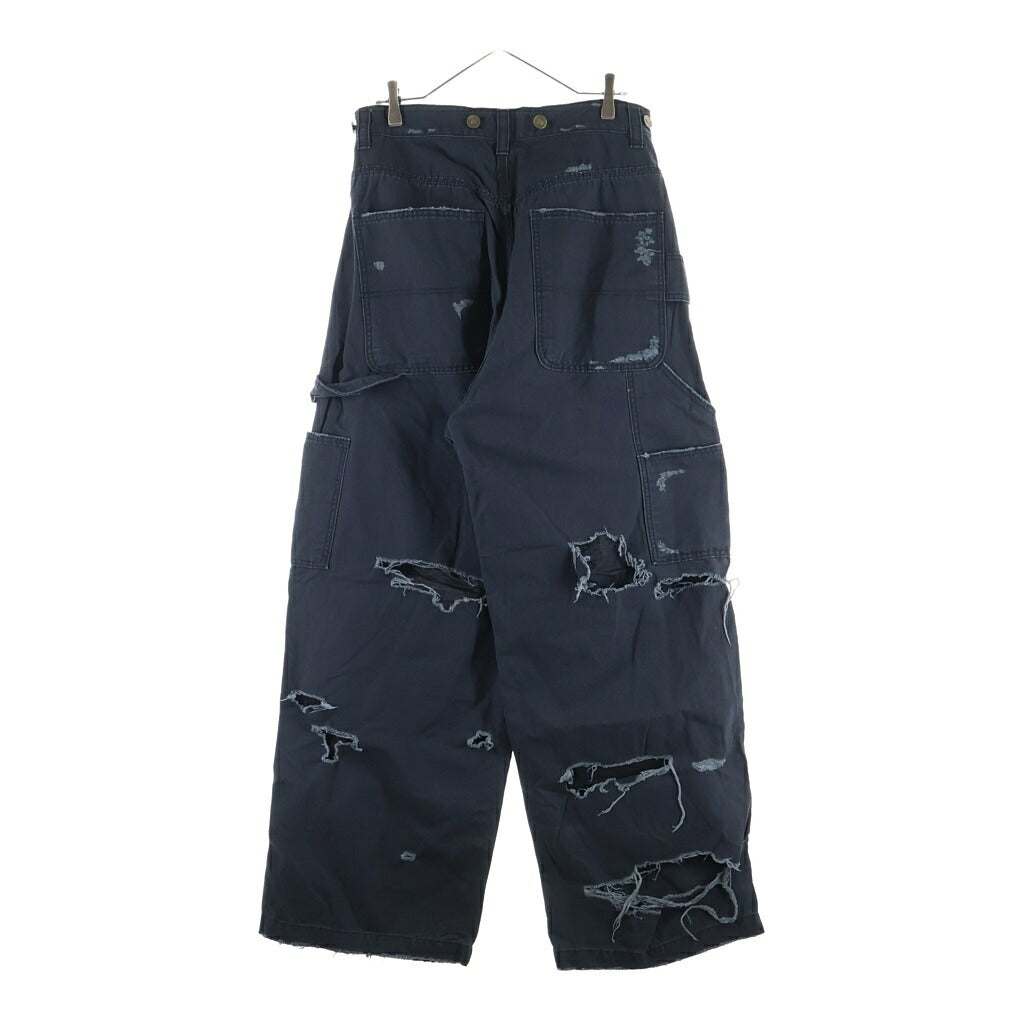 PROJECT G/R(プロジェクトジーアール) DISTRESSSED PATCH WORK PANTS ダメージ加工パッチワークパンツ ボトムス ブラック