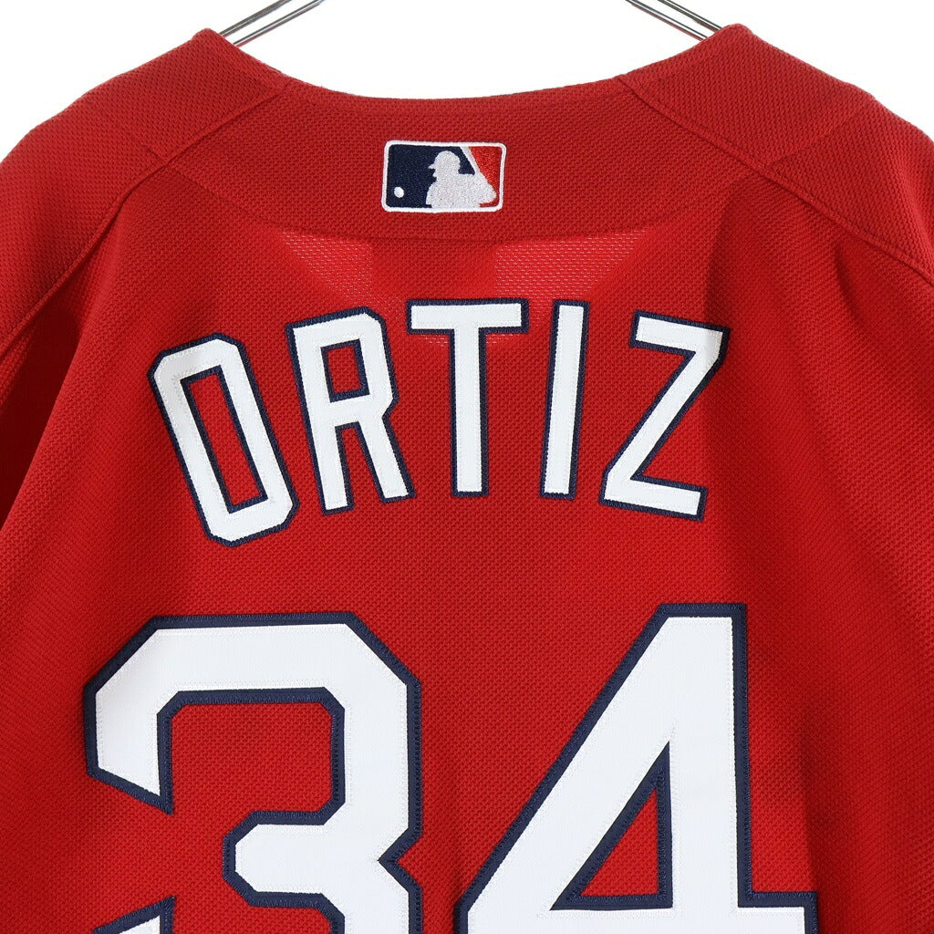 Mitchell&Ness(ミッチェル アンド ネス) MLB RED SOX ORTIZ エムエルビー レッドソックス オルティーズ 半袖ゲームシャツ レッド