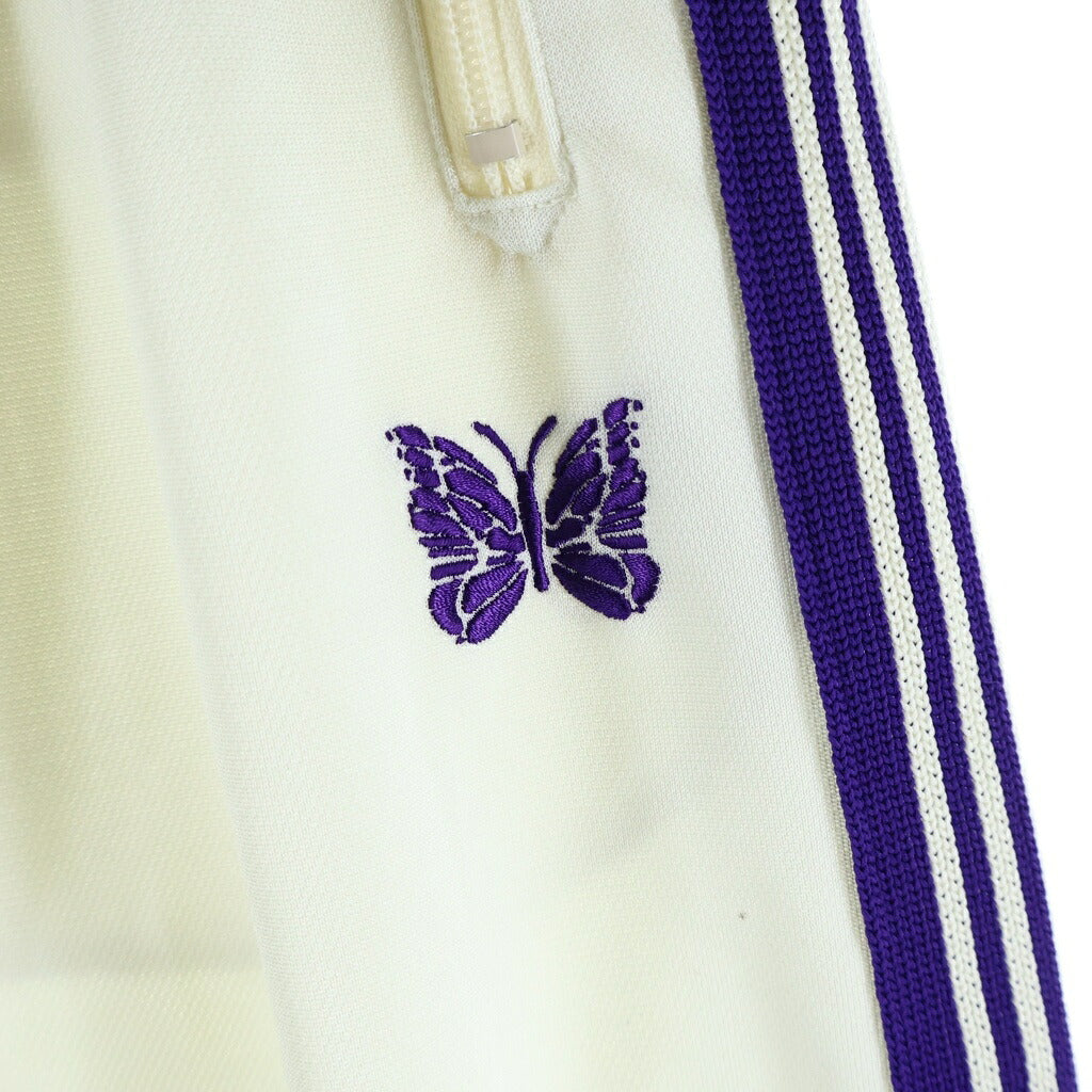 Needles(ニードルス) H.D.TRACK PANT SHORTS ロゴデザイン サイドライン トラック ショートパンツ ホワイト SX1522