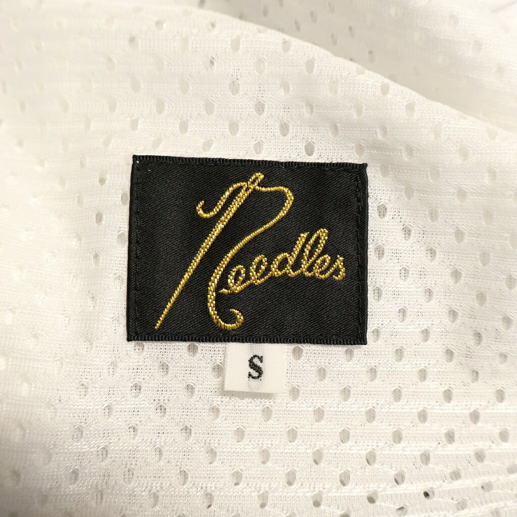 Needles(ニードルス) TRACK PANTS ロゴデザイン サイドライン トラックパンツ ホワイト LQ436