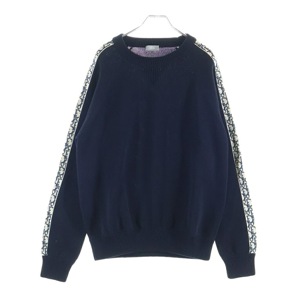 DIOR(ディオール) オブリーク クルーネック長袖ニット セーター ネイビー 113M638AT187