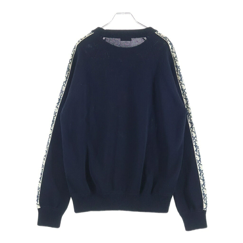 DIOR(ディオール) オブリーク クルーネック長袖ニット セーター ネイビー 113M638AT187