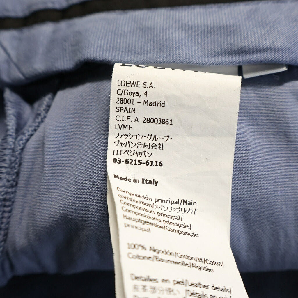 LOEWE(ロエベ) LOW CROTCH TROUSERS ロークロッチ トラウザー ワイドパンツ ブルー H526Y04WEI