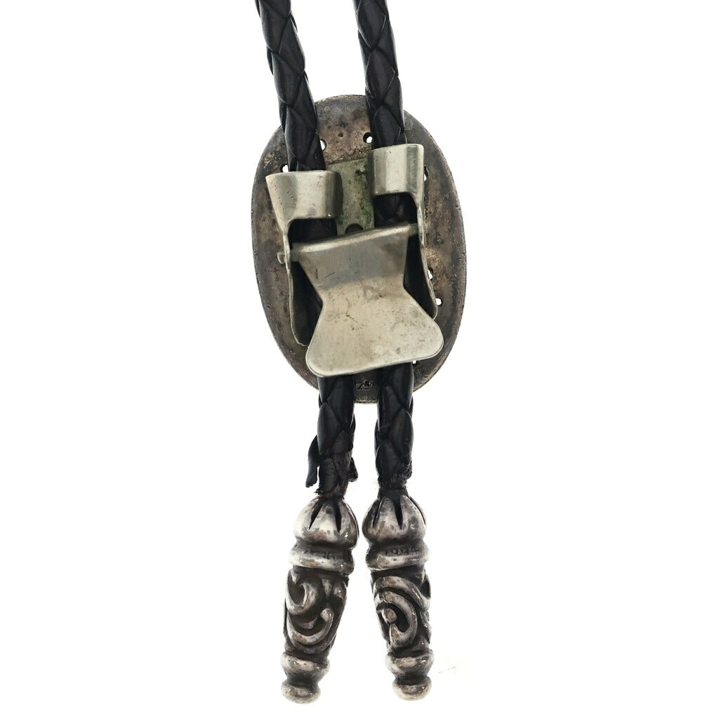 CHROME HEARTS(クロムハーツ) BOLOTIE OVALTINY タイニークラシックオーバルクロス ループタイ シルバー/ブラック BCA209