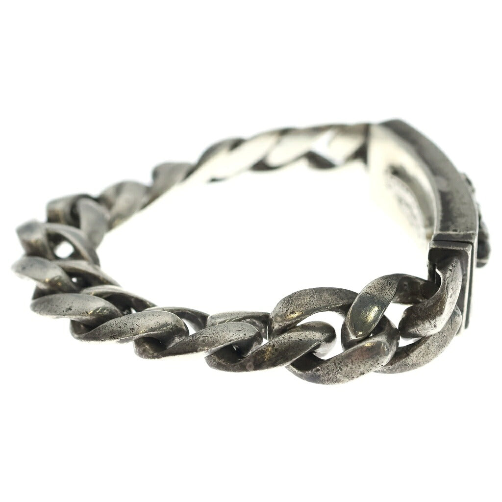 CHROME HEARTS(クロムハーツ) ID FLORAL CRS フローラルクロスIDクラシックリンク ブレスレット 13LINK シルバー BCA164