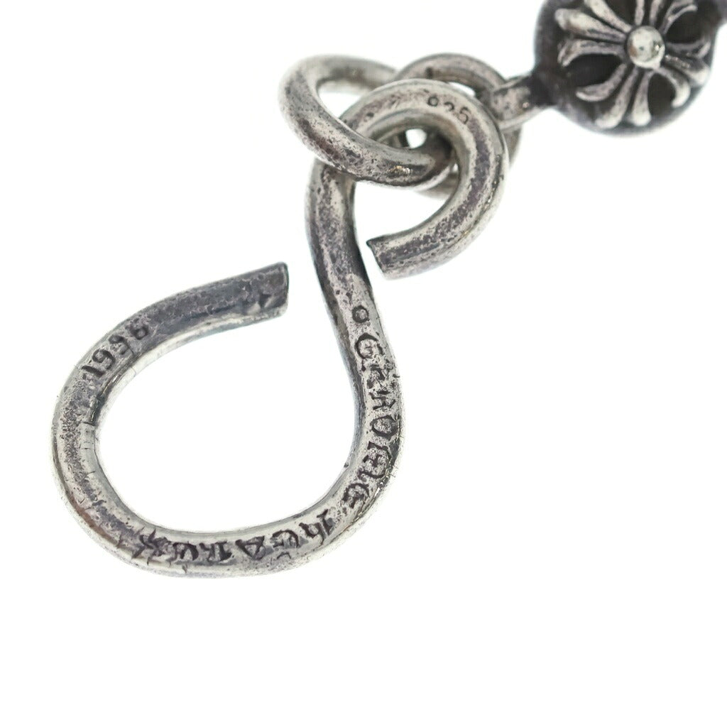 CHROME HEARTS(クロムハーツ) 2BALL LONG-S/1クリップロング#2クロスボール ウォレットチェーン シルバー BCA386