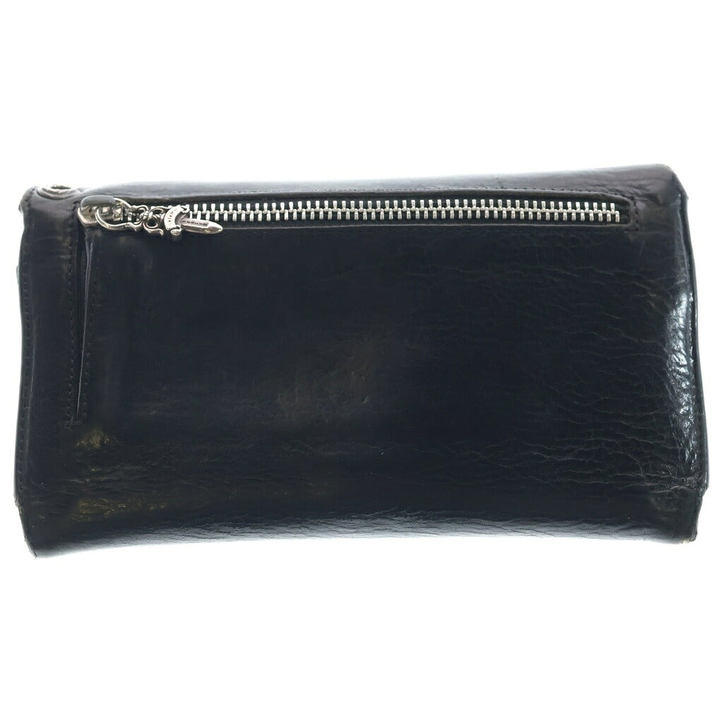 CHROME HEARTS(クロムハーツ) WAVE ウェーブ レザーウォレット 財布 ブラック