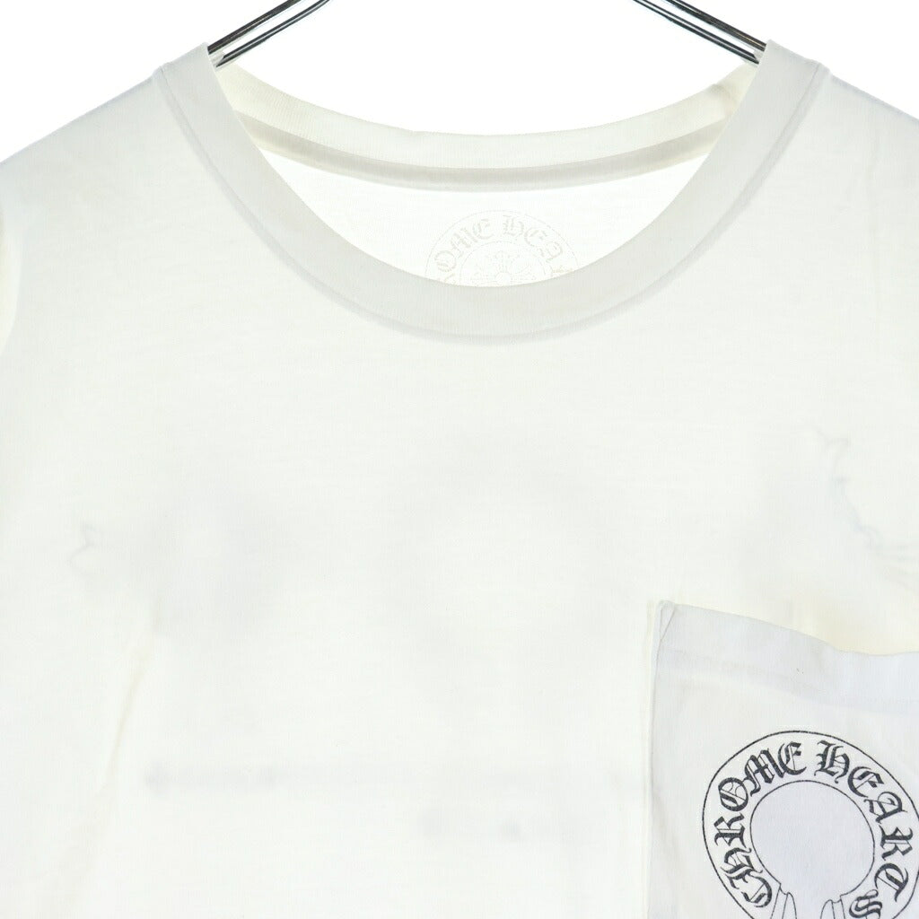 CHROME HEARTS(クロムハーツ) MADE IN HOLLYWOOD LOGO メイドイン ハリウッド ロゴデザイン クルーネック カットソー 半袖Tシャツ ホワイト