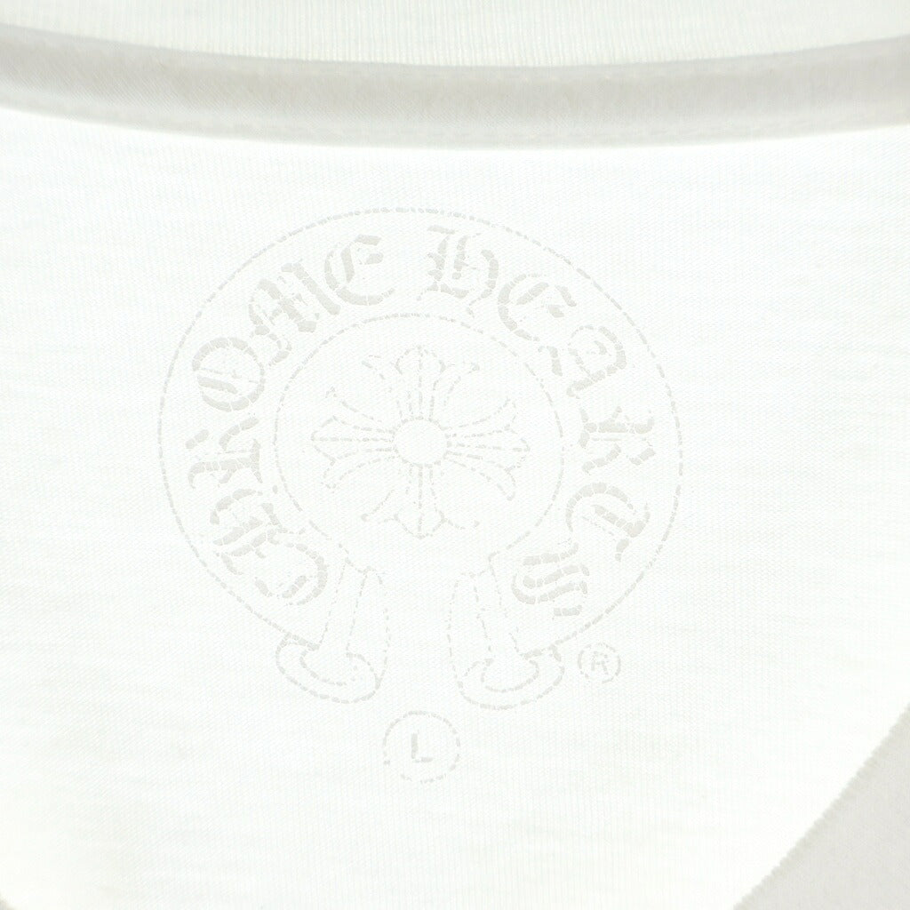 CHROME HEARTS(クロムハーツ) MADE IN HOLLYWOOD LOGO メイドイン ハリウッド ロゴデザイン クルーネック カットソー 半袖Tシャツ ホワイト