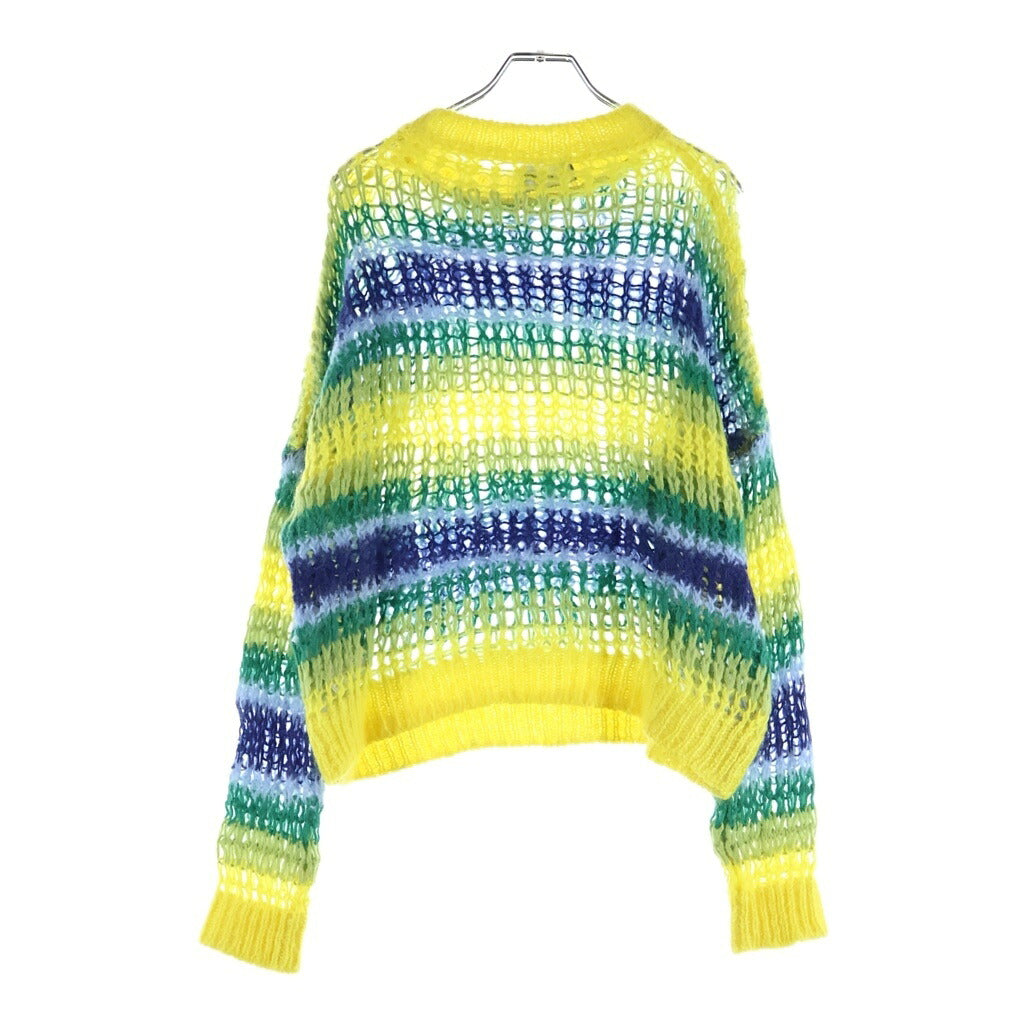 DSQUARED2(ディースクエアード) Multicolor Striped Mohair Blend Knit Sweater マルチカラーボーダー柄モヘアブレンドニットセーター マルチ S74HA1315 S18175