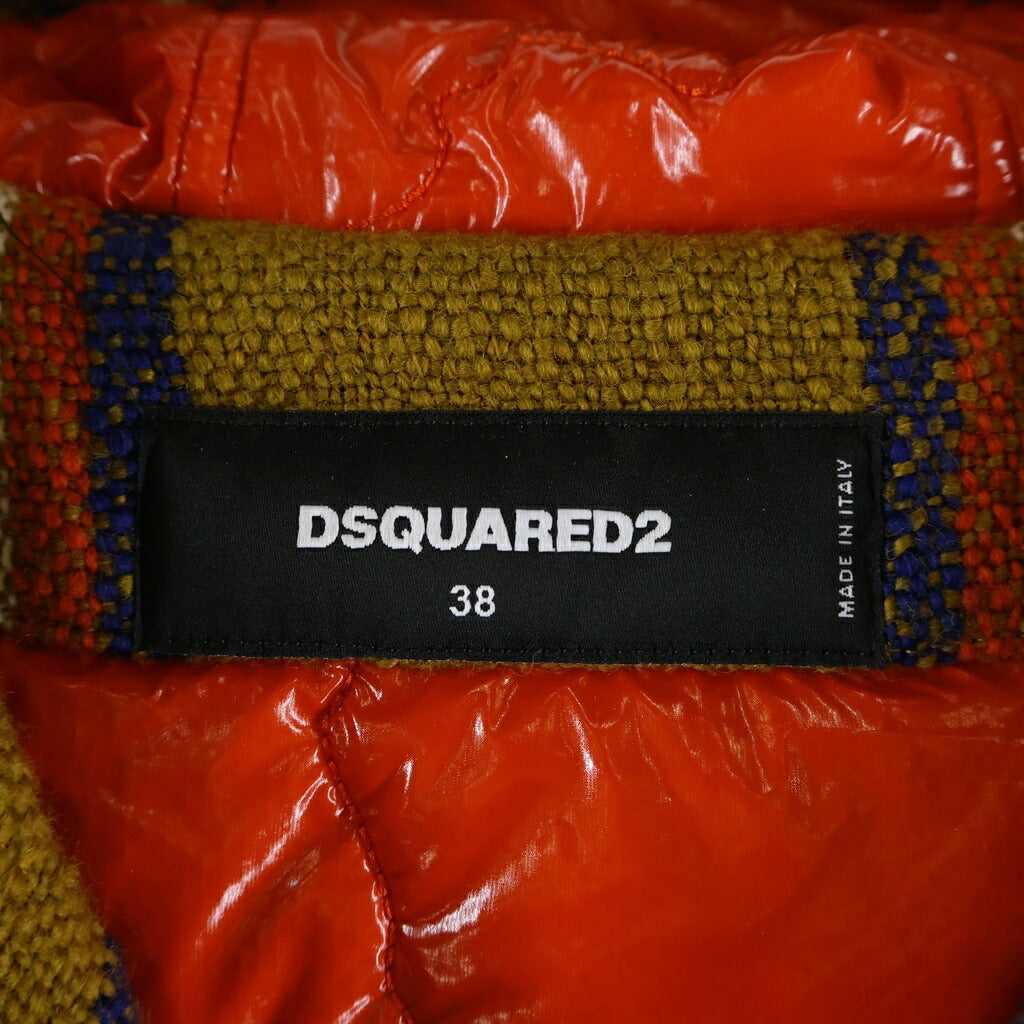DSQUARED2(ディースクエアード) Sleeveless Mexican Pullover Hoodie ノースリーブメキシカンプルオーバーパーカー ブラウン S72FB0214 S60362 レディース