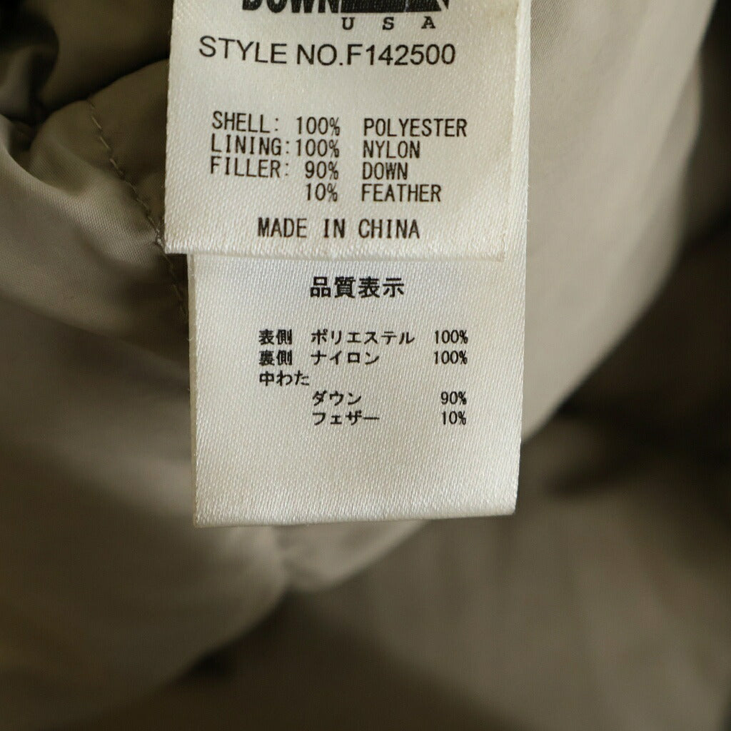 FIRST DOWN(ファーストダウン) BUBBLE DOWN JACKET バブル ジップアップ ダウンジャケット ブラック F142500
