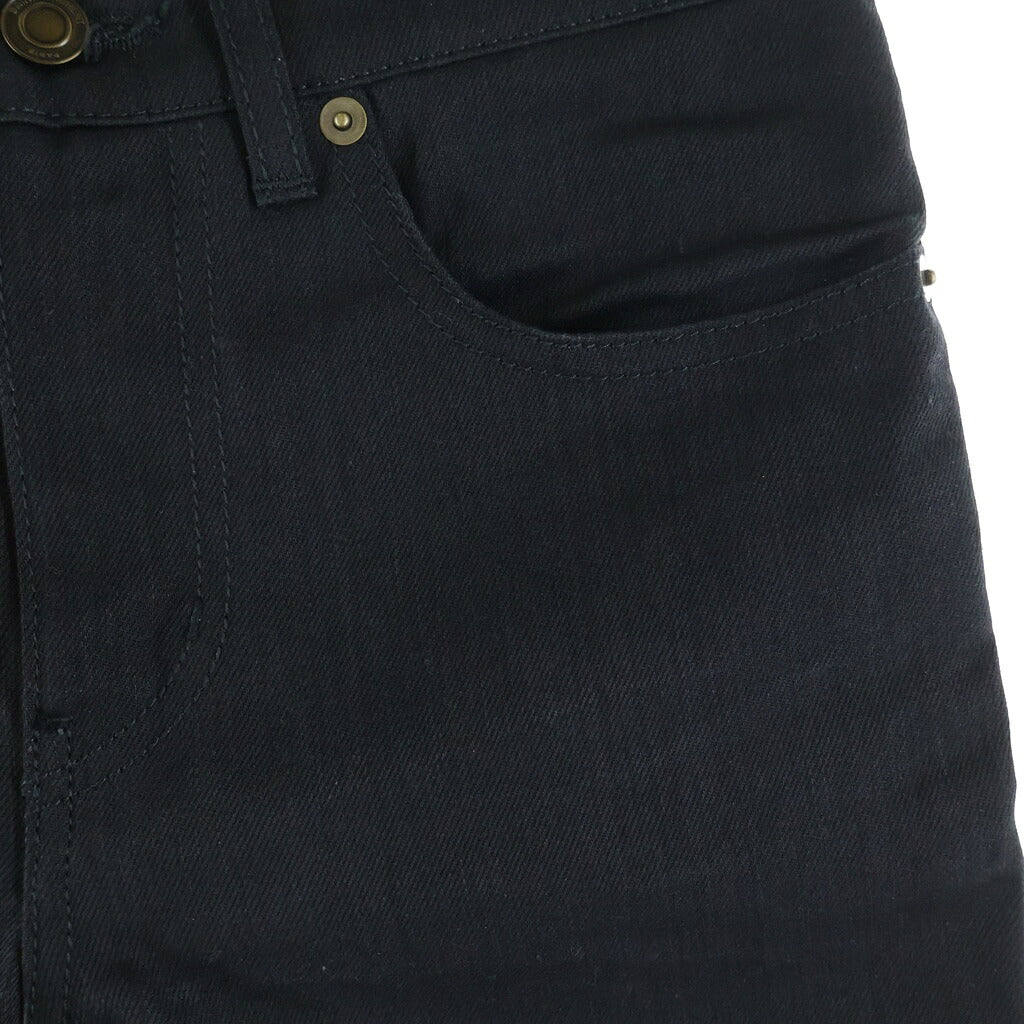 SAINT LAURENT PARIS(サンローランパリ) マルチポケット ジップアップ コーティング スキニー デニムパンツ ブラック 525173 YG869