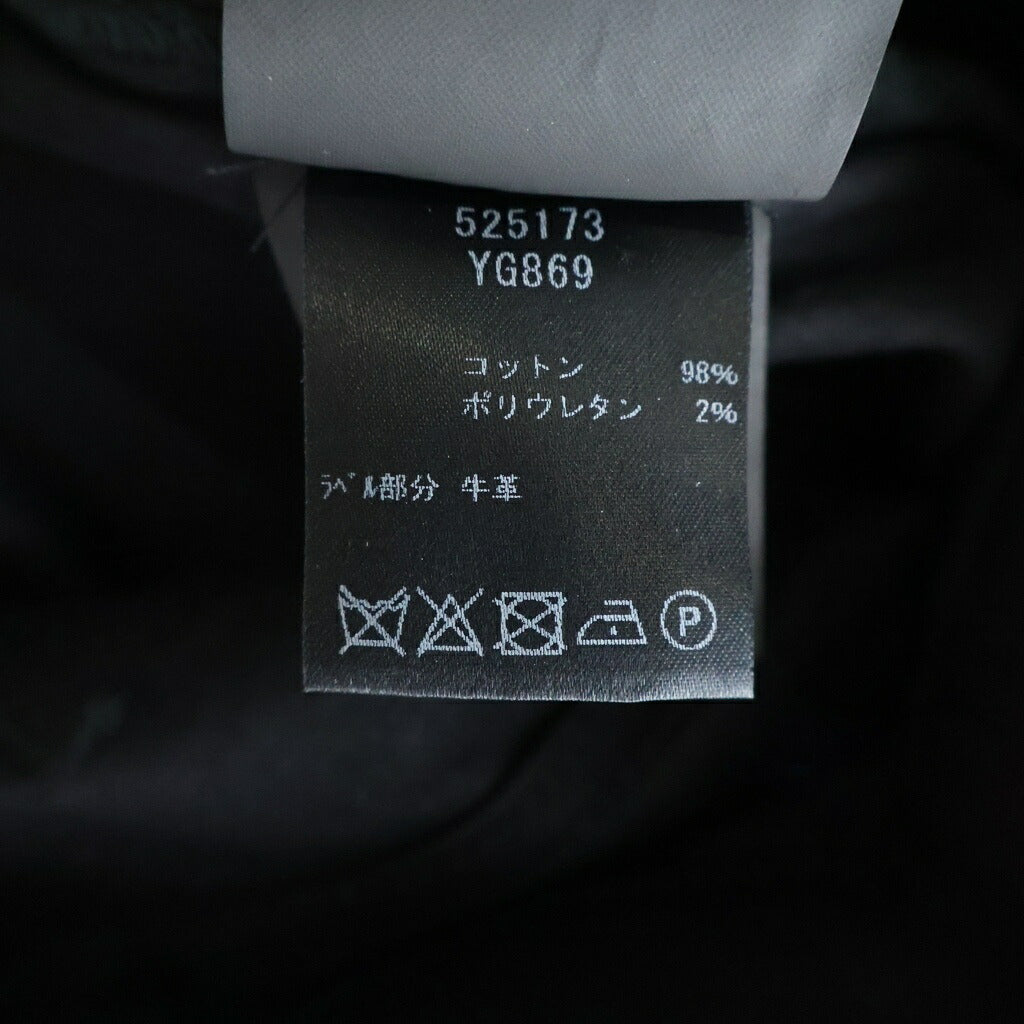 SAINT LAURENT PARIS(サンローランパリ) マルチポケット ジップアップ コーティング スキニー デニムパンツ ブラック 525173 YG869