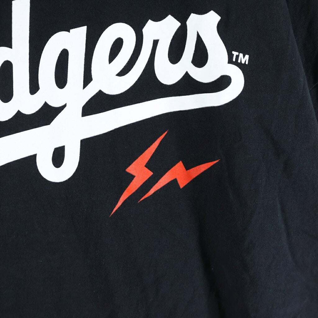 FRAGMENT DESIGN(フラグメントデザイン) ×DOGERS COMPLEXCON2026 ドジャース コンプレックスコン ロゴデザイン クルーネック カットソー 半袖Tシャツ ブラック