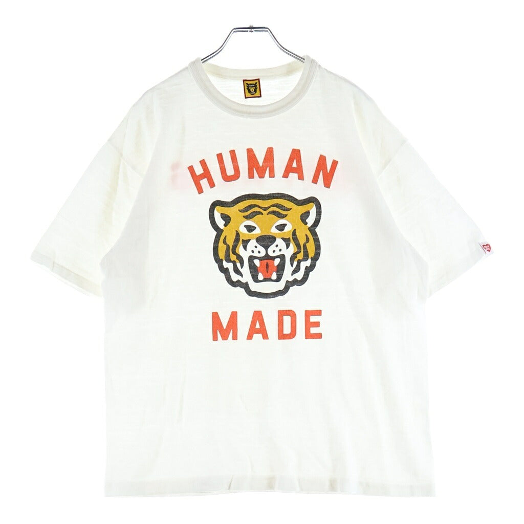 HUMAN MADE(ヒューマンメイド) タイガーモチーフ グラフィックプリント半袖Tシャツ カットソー ホワイト