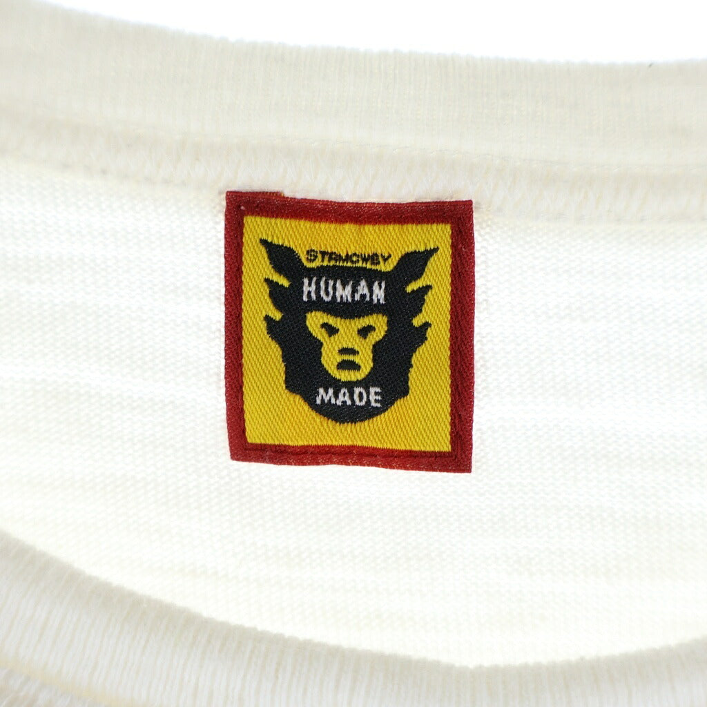 HUMAN MADE(ヒューマンメイド) タイガーモチーフ グラフィックプリント半袖Tシャツ カットソー ホワイト