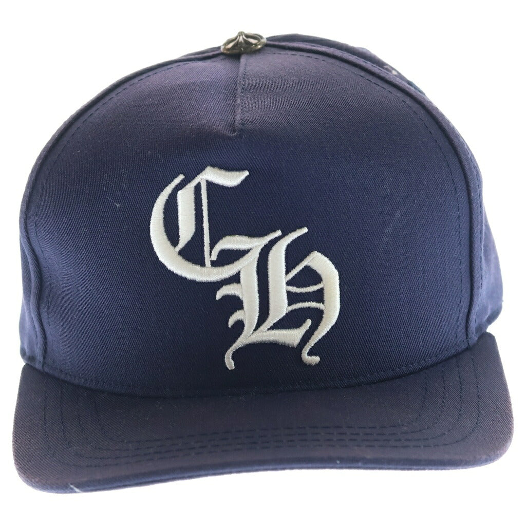 CHROME HEARTS(クロムハーツ) CH HAT CH刺繍ベースボールキャップ ネイビー