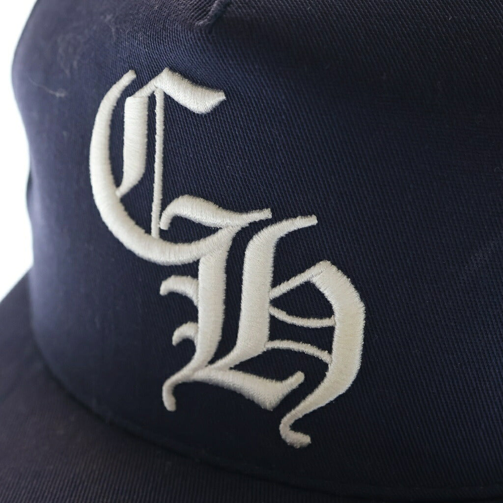 CHROME HEARTS(クロムハーツ) CH HAT CH刺繍ベースボールキャップ ネイビー