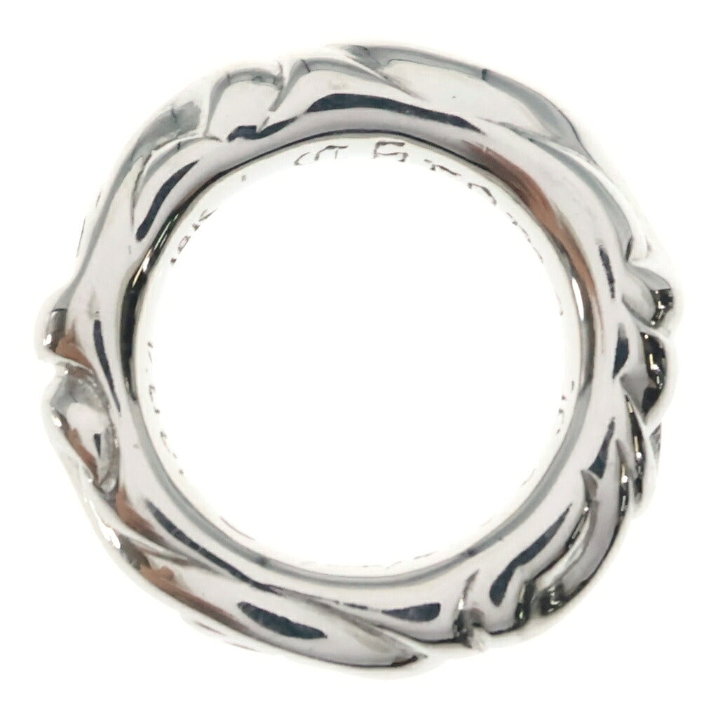CHROME HEARTS(クロムハーツ) K18WG SCRL BAND スクロールバンド リング ホワイトゴールド
