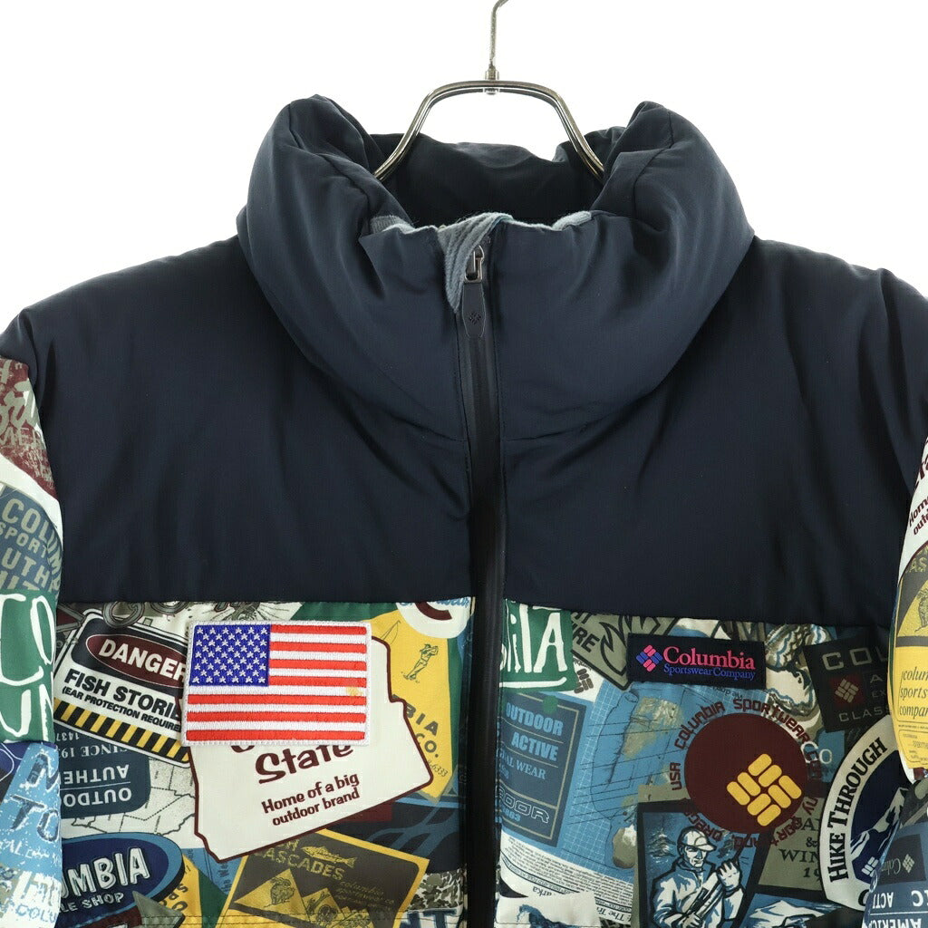 Columbia(コロンビア) ×atmos アトモス 総柄デザイン ダウンジャケット マルチ 219 PM1924