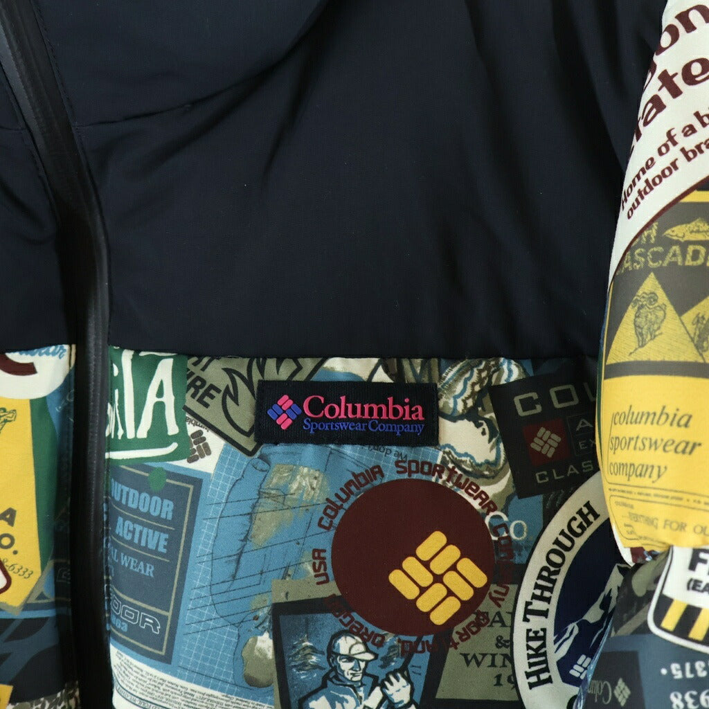 Columbia(コロンビア) ×atmos アトモス 総柄デザイン ダウンジャケット マルチ 219 PM1924