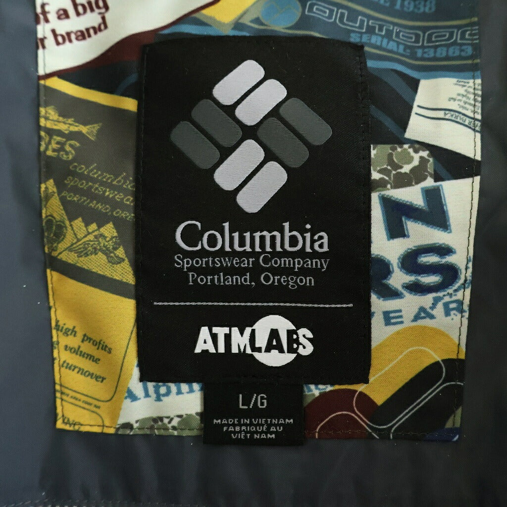 Columbia(コロンビア) ×atmos アトモス 総柄デザイン ダウンジャケット マルチ 219 PM1924