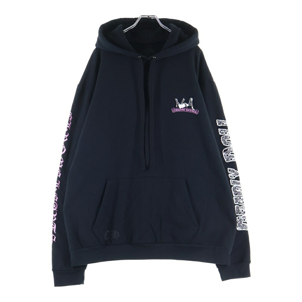 CHROME HEARTS(クロムハーツ) DEADLY DOLL SWTSHRT PLVR LTD ONLINE オンライン限定 デッドリードール プルオーバースウェットパーカー フーディー ブラック