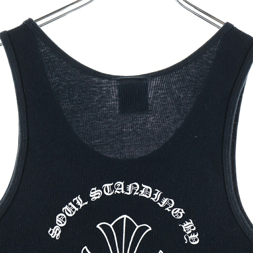 CHROME HEARTS(クロムハーツ) OLD ×HIMURO KYOUSUKE RIB TANK ×氷室京介 CHクロス リブタンクトップ ブラック
