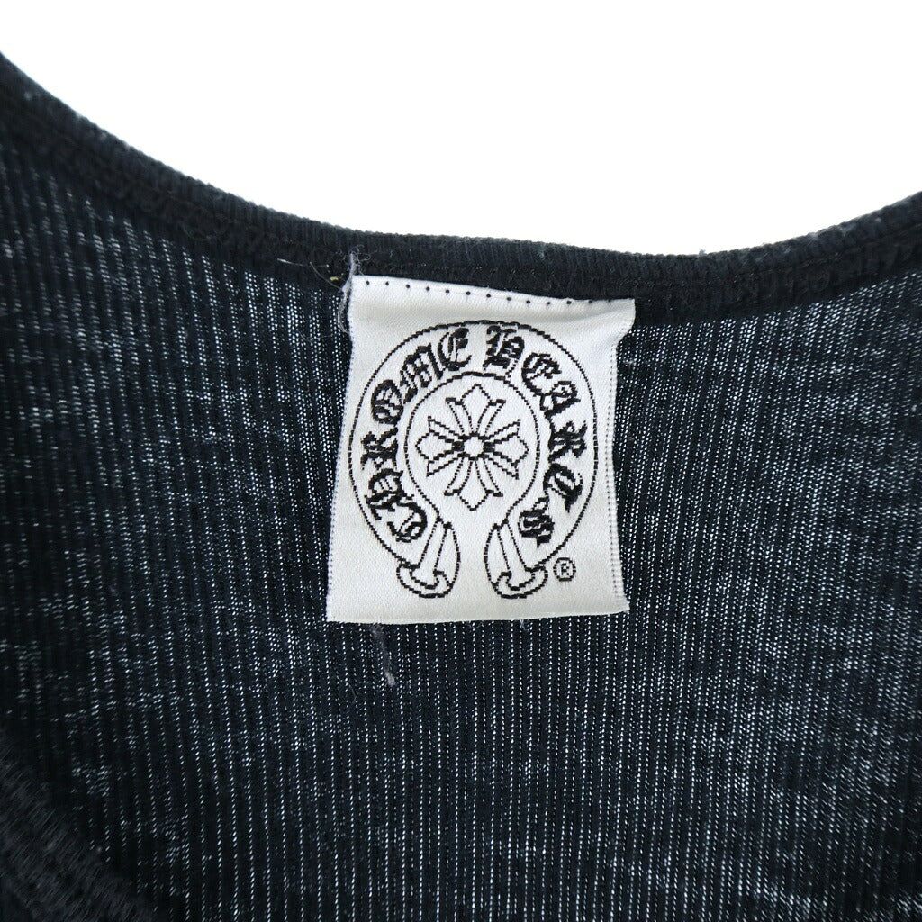 CHROME HEARTS(クロムハーツ) OLD ×HIMURO KYOUSUKE RIB TANK ×氷室京介 CHクロス リブタンクトップ ブラック