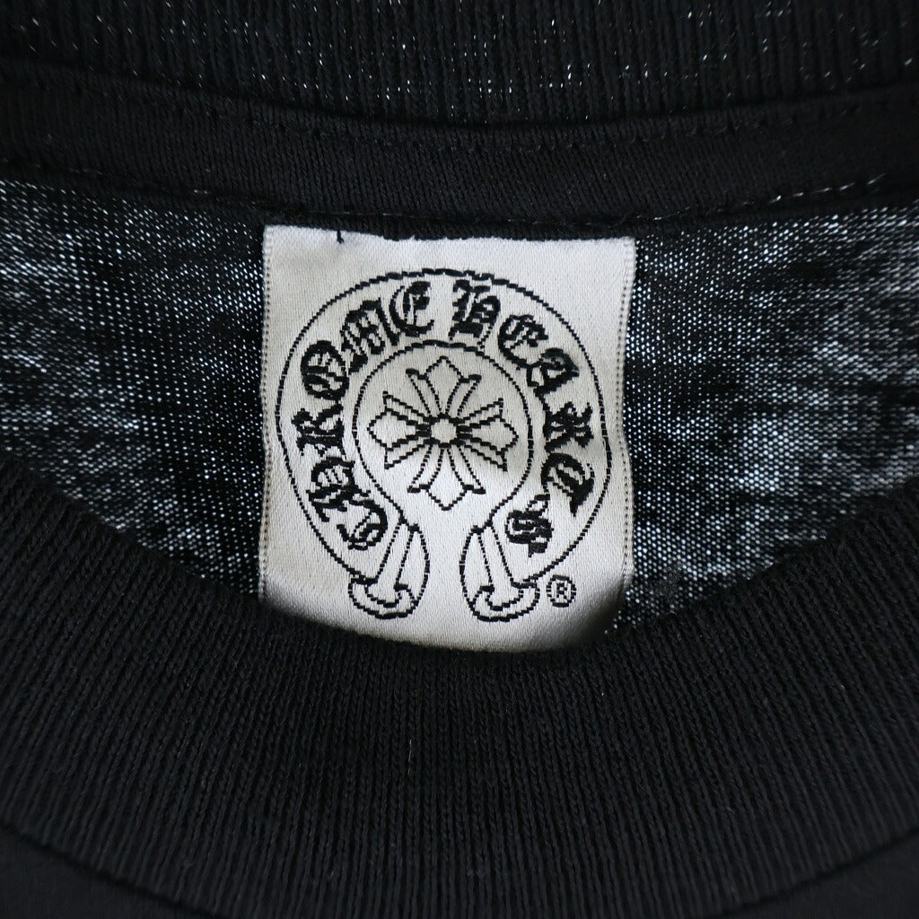 CHROME HEARTS(クロムハーツ) OLD ×氷室京介 L/S TEE アームパンサープリント クルーネック長袖Tシャツ ロングスリーブカットソー ブラック