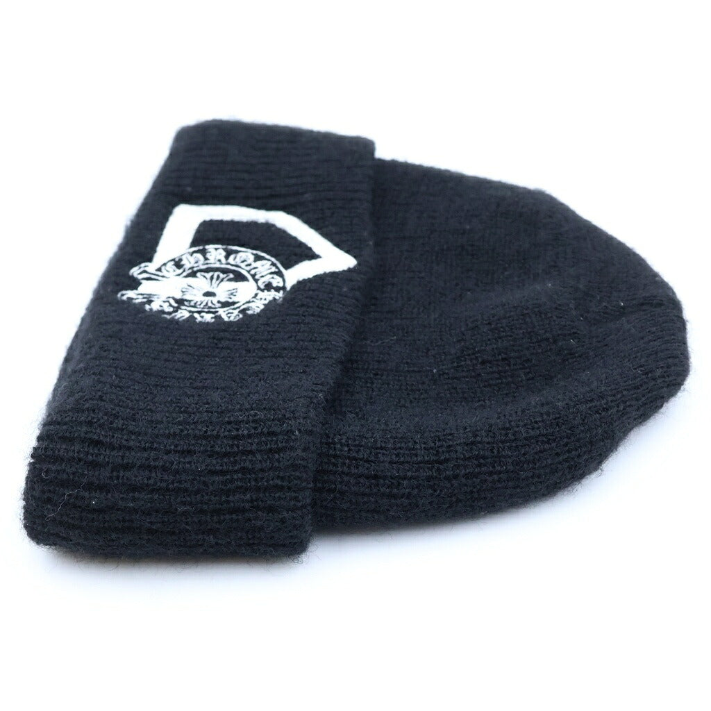 CHROME HEARTS(クロムハーツ) ×DOVERSTREET MARKET ドーバーストリート ロゴデザイン ビーニー ニット帽 ブラック