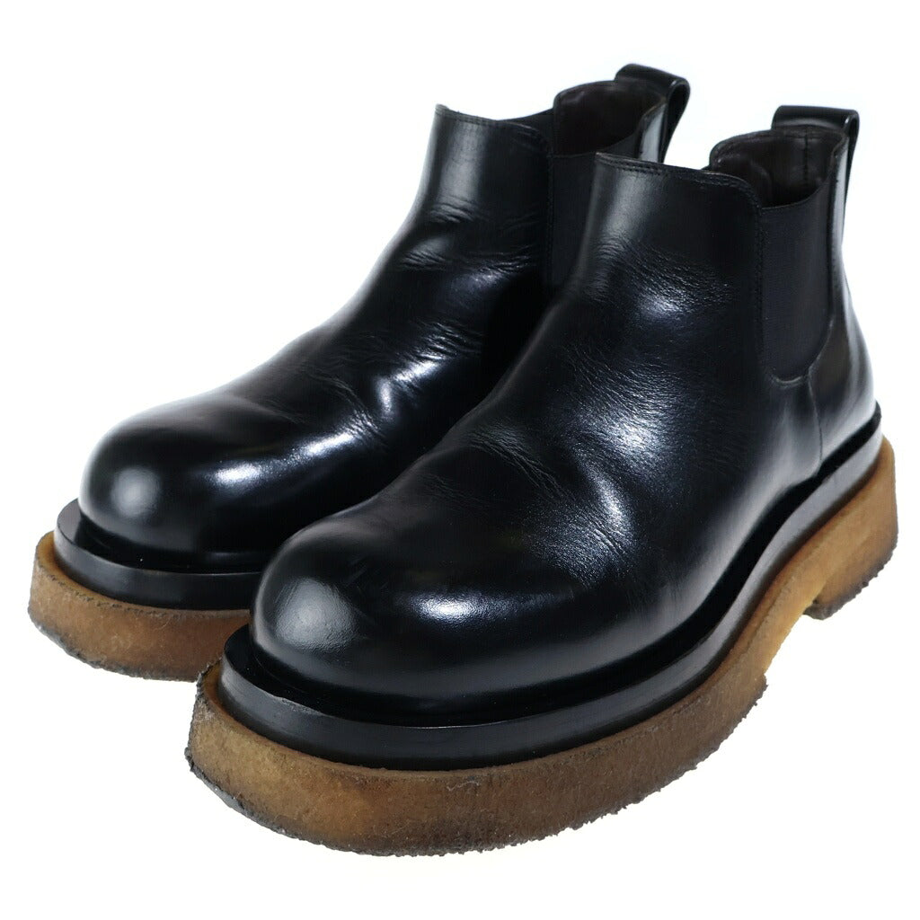 BOTTEGA VENETA(ボッテガヴェネタ) ラグ サイドゴアクレープソール サイドゴアブーツ ブラック
