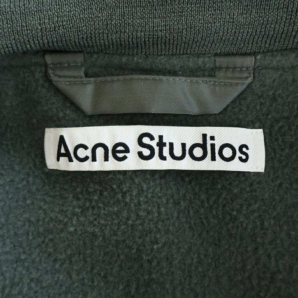 Acne Studios(アクネ ストゥディオズ) ウォッシュ加工 ジップアップ ボンバージャケット カーキ FN-MN-OUTW001299