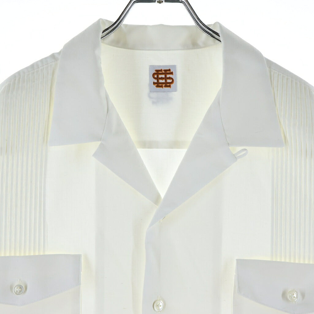 SEE SEE(シーシー) CUBA S/S SHIRT 半袖キューバシャツ ホワイト