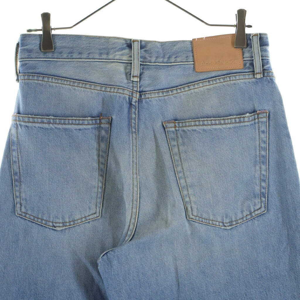 Acne Studios(アクネ ストゥディオズ) ダメージ加工 ルーズフィット ボタンフライ デニムパンツ インディゴ A00431
