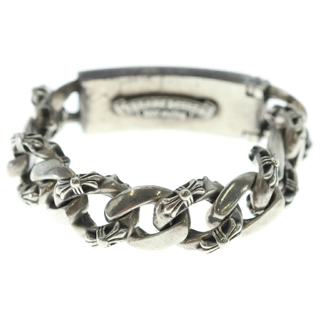 CHROME HEARTS(クロムハーツ) ID FLORAL CRS フローラルクロスIDファンシーリンク ブレスレット 11LINK シルバー