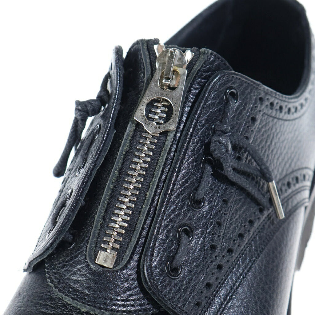 foot the coacher(フットザコーチャー) THE RESISTANCE SHOES ザ レジスタンス ジップアップ レザーブーツ ブラック 1734005