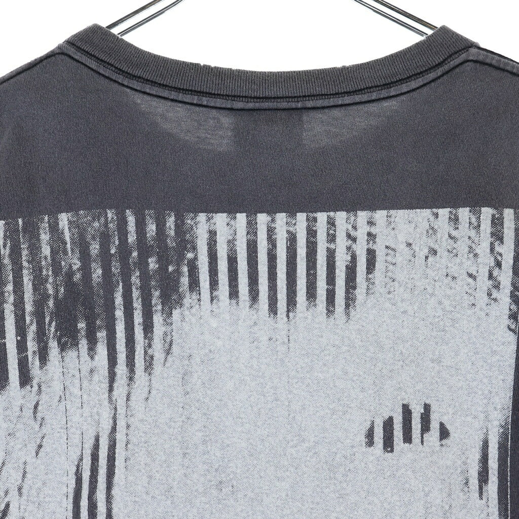 SAINT MICHAEL(セントマイケル) 24SS ×Kosuke Kawamura Love Beyond S/S Tee xコウスケカワムラ グラフィックプリント半袖Tシャツ カットソー ブラック SM-YS8-0000-C23