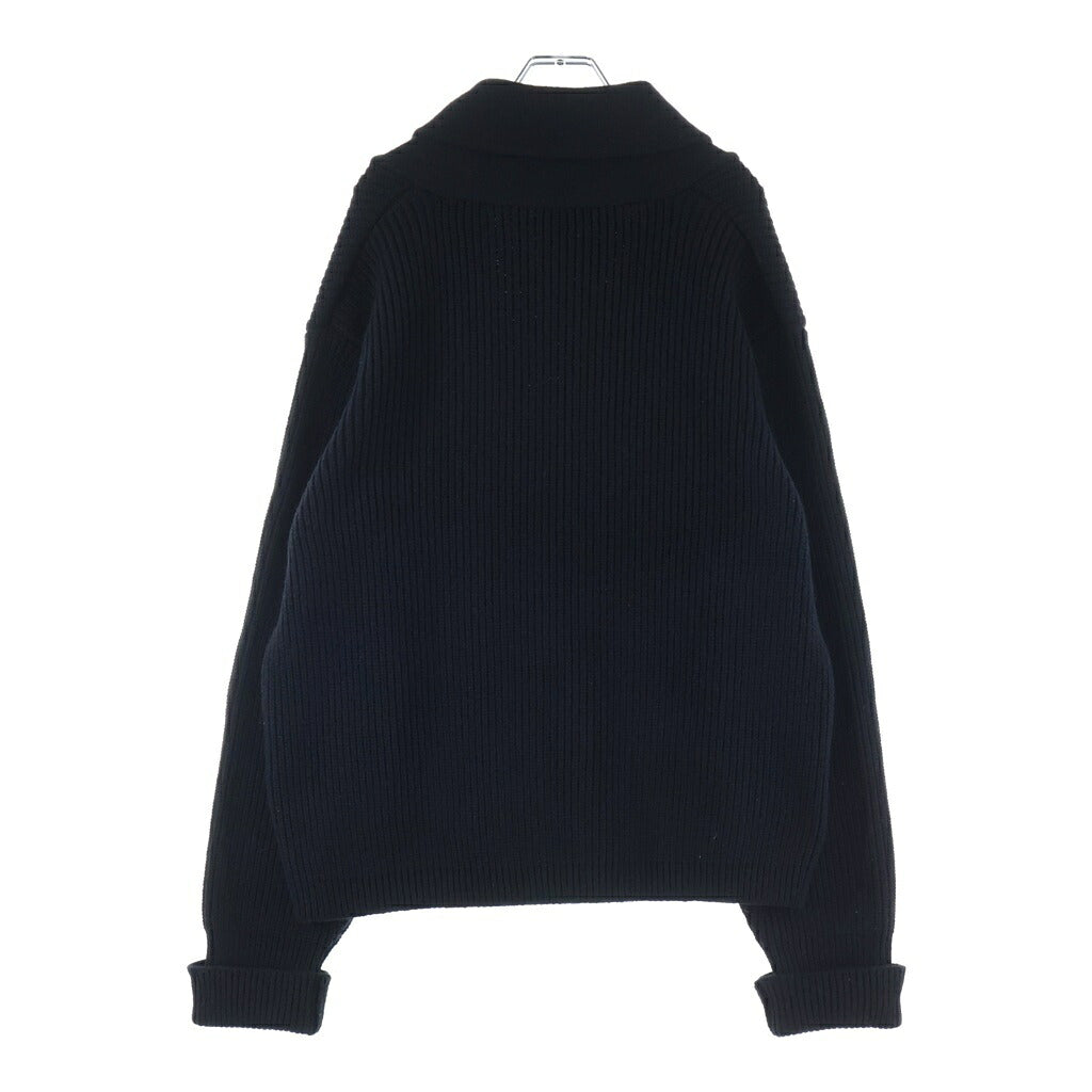 CHROME HEARTS(クロムハーツ) BAIT & TACKLE CARDIGAN クロスレザーパッチ クロスボールボタン カーディガン ブラック