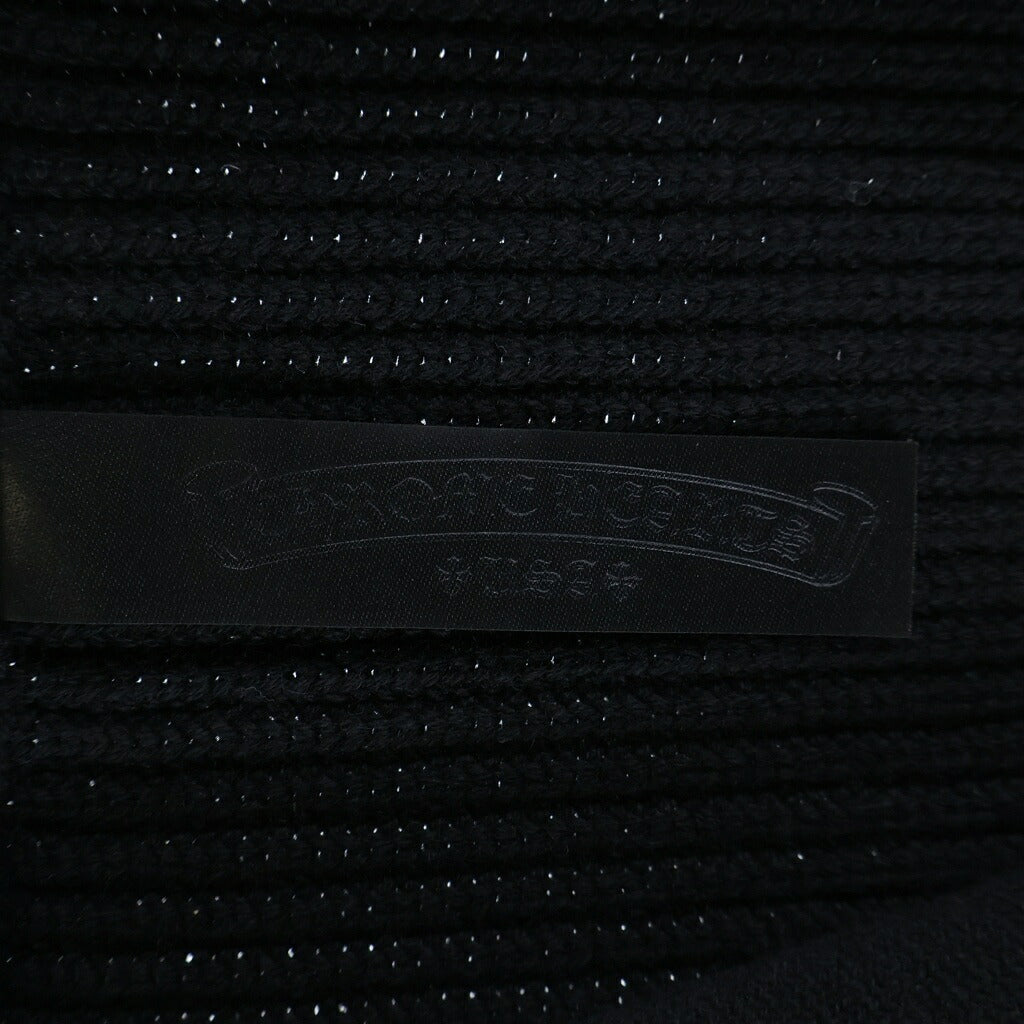 CHROME HEARTS(クロムハーツ) BAIT & TACKLE CARDIGAN クロスレザーパッチ クロスボールボタン カーディガン ブラック