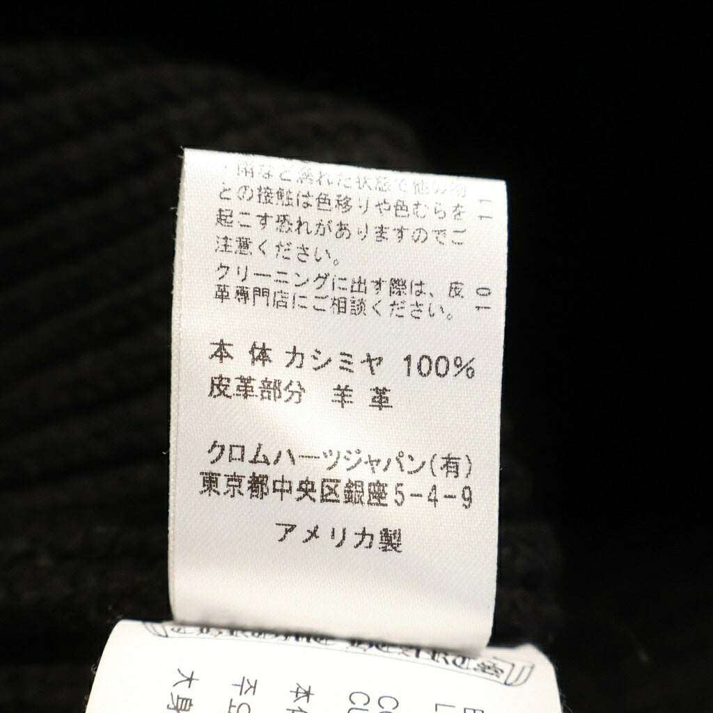 CHROME HEARTS(クロムハーツ) BAIT & TACKLE CARDIGAN クロスレザーパッチ クロスボールボタン カーディガン ブラック