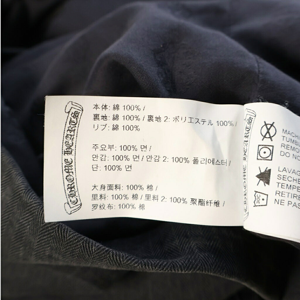 CHROME HEARTS(クロムハーツ) ヘリンボーン クロスボール Pコート グレー