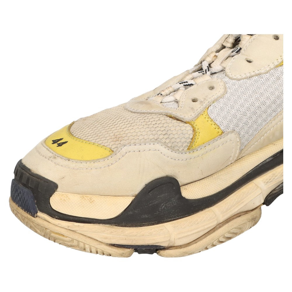 BALENCIAGA(バレンシアガ) 17AW Triple S DSM トリプルエスドーバーストリートマーケット限定 ユーズド加工ローカットスニーカー ホワイト 483513