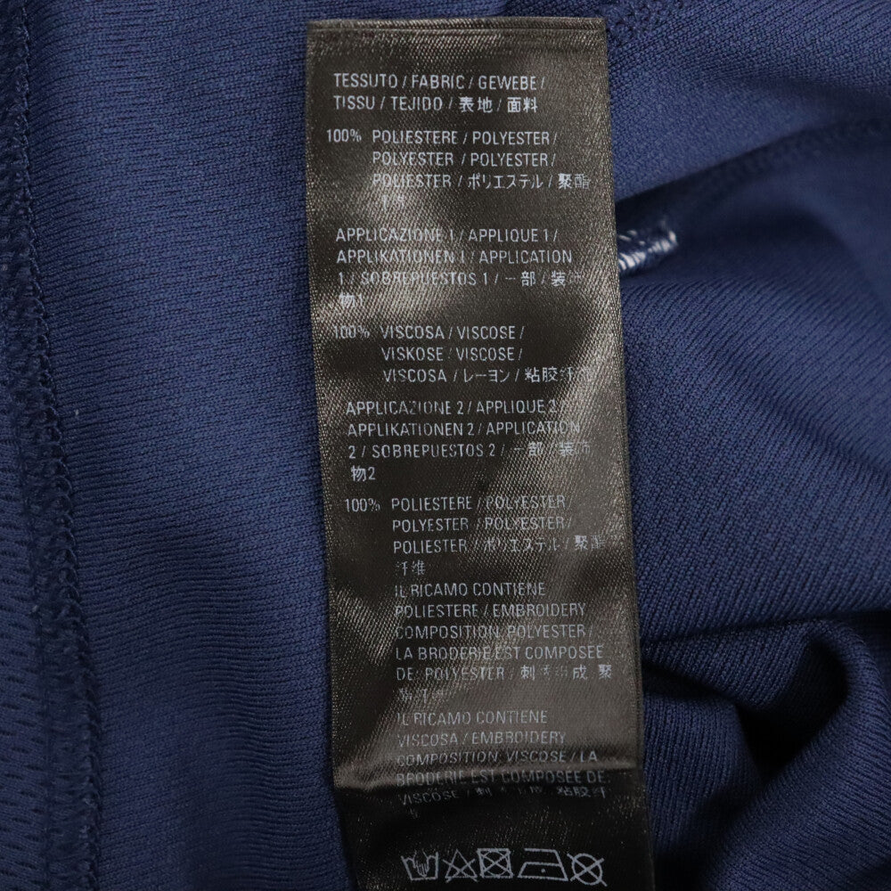 BALENCIAGA(バレンシアガ) 21AW JERSEY LOGO SOCCER TOP ジャージ ロゴサッカートップ 半袖Tシャツ カットソー ネイビー 641664 CA63081