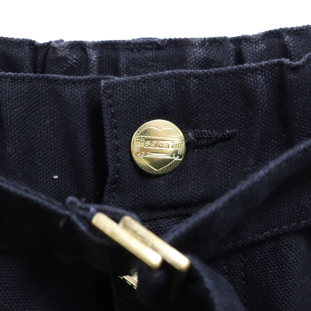 Sacai(サカイ) 23AW ×Carhartt WIP Canvas Pants カーハート キャンバスペインターパンツ ブラック 23-0555S