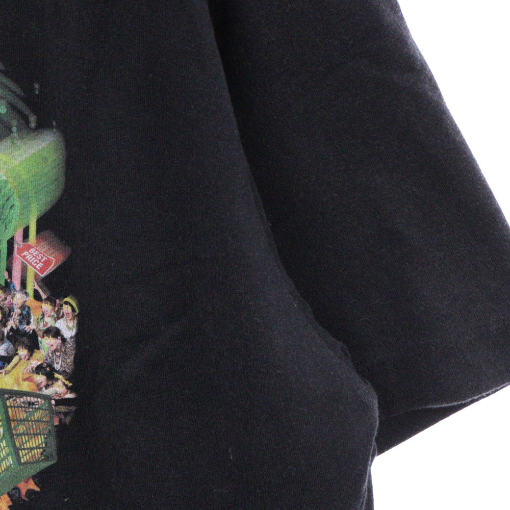 doublet(ダブレット) 23AW ×PZ TODAY PZトゥデイ JAPAN グラフィックプリント半袖Tシャツ ブラック 23AW35CS297
