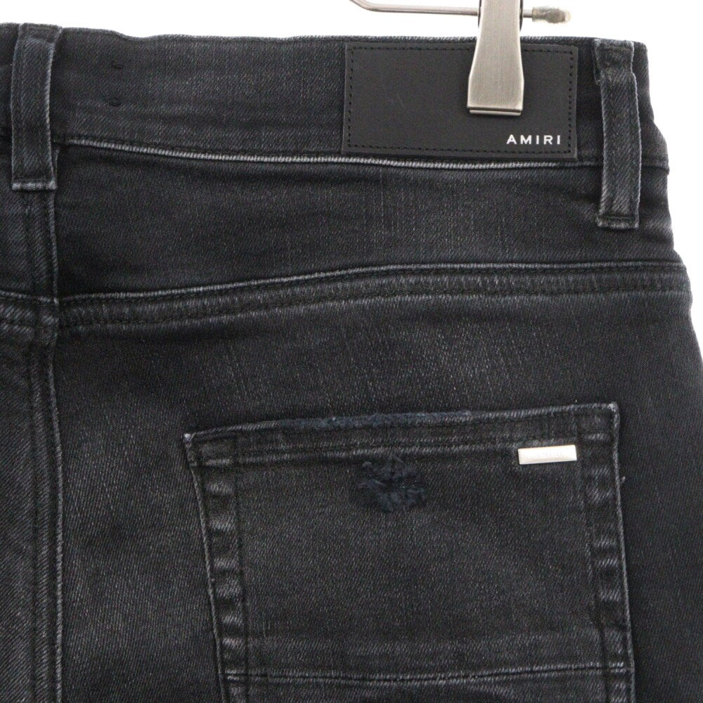 AMIRI(アミリ) FRINGE WIRE JEAN フリンジ ダーク ウォッシュ ワイヤージーンズ デニムスキニーパンツ ブラック