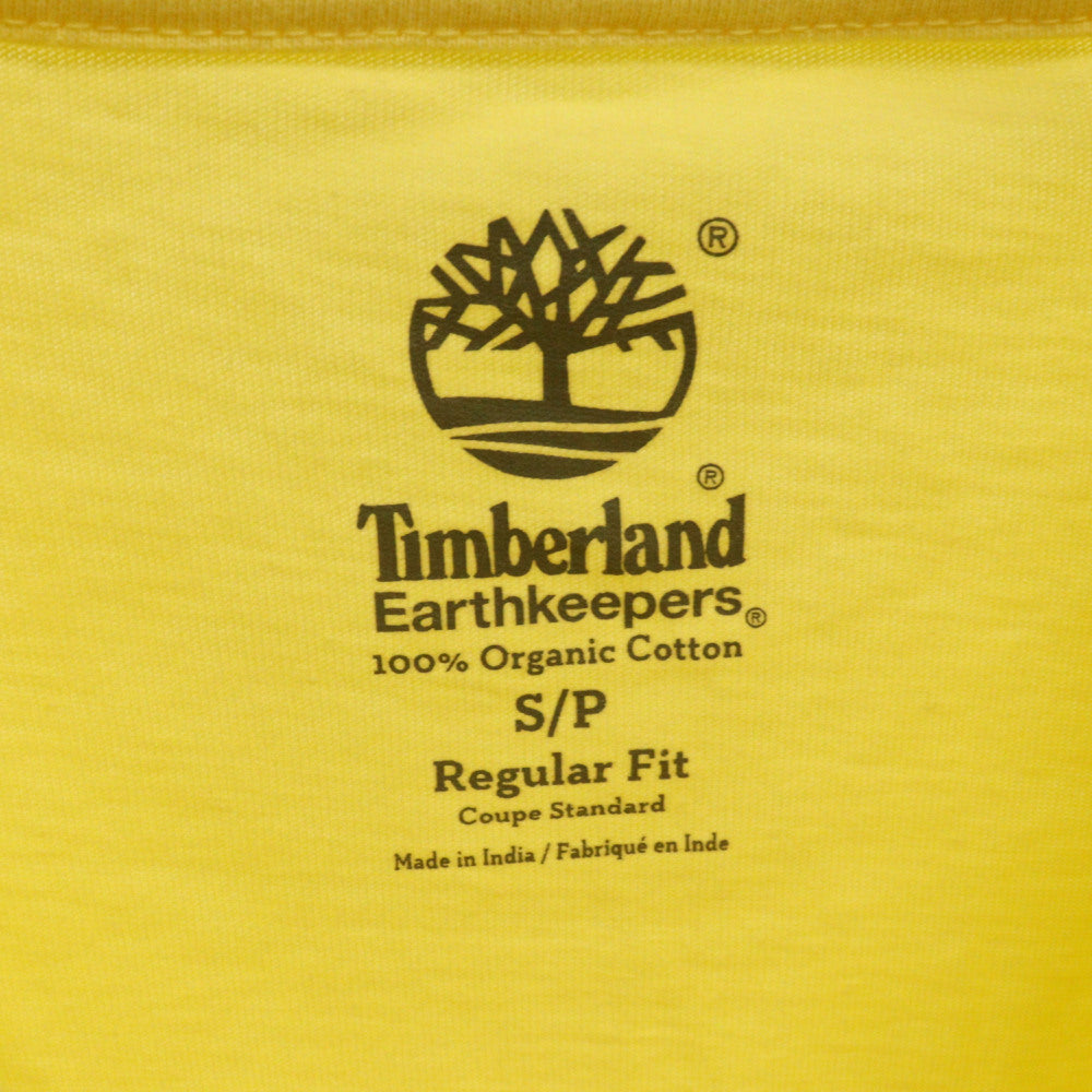 Timberland(ティンバーランド) フロントプリント半袖Tシャツ カットソー イエロー