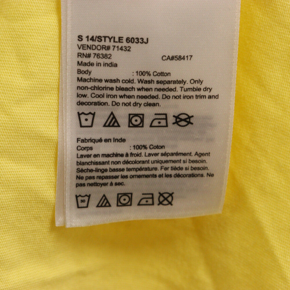 Timberland(ティンバーランド) フロントプリント半袖Tシャツ カットソー イエロー